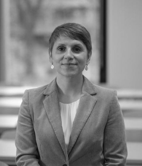 Stefanie Pradel's Headshot in black and white