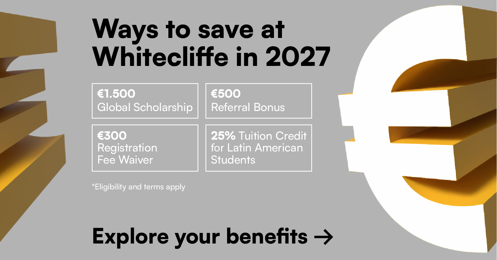 2027 Financial Incentives at Whitecliffe